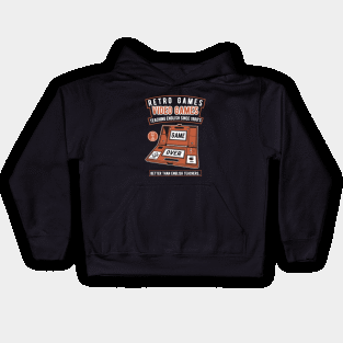 Video Games,Retro Games,Old Scool Gamer, Kids Hoodie